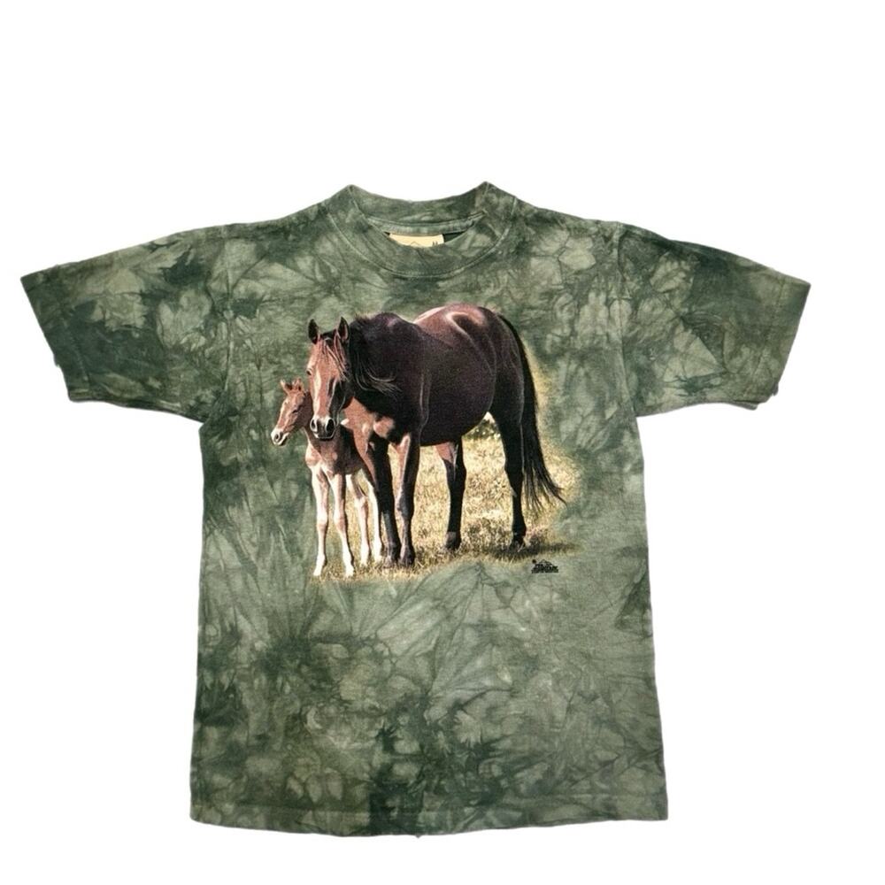 The Mountain Horse & Foal Tie Dye Graphic YOUTH Tee